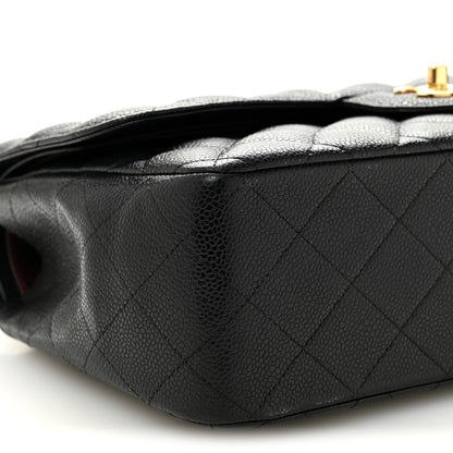Chanel Caviar Quilted Jumbo Double Flap Black 9 of 10