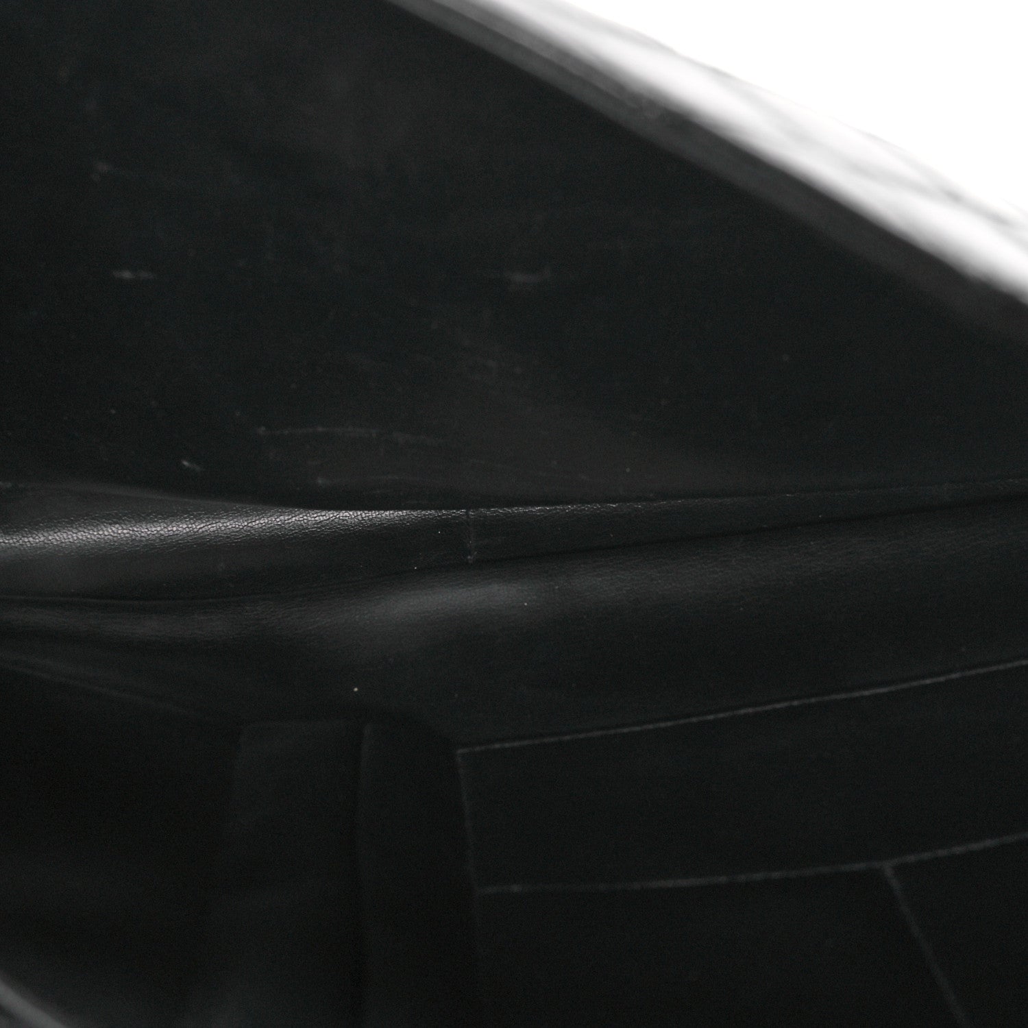 Chanel Lambskin Stitched Briefcase Bag Black 5 of 14