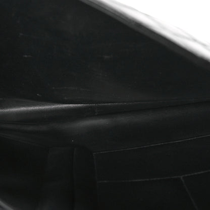 Chanel Lambskin Stitched Briefcase Bag Black 5 of 14