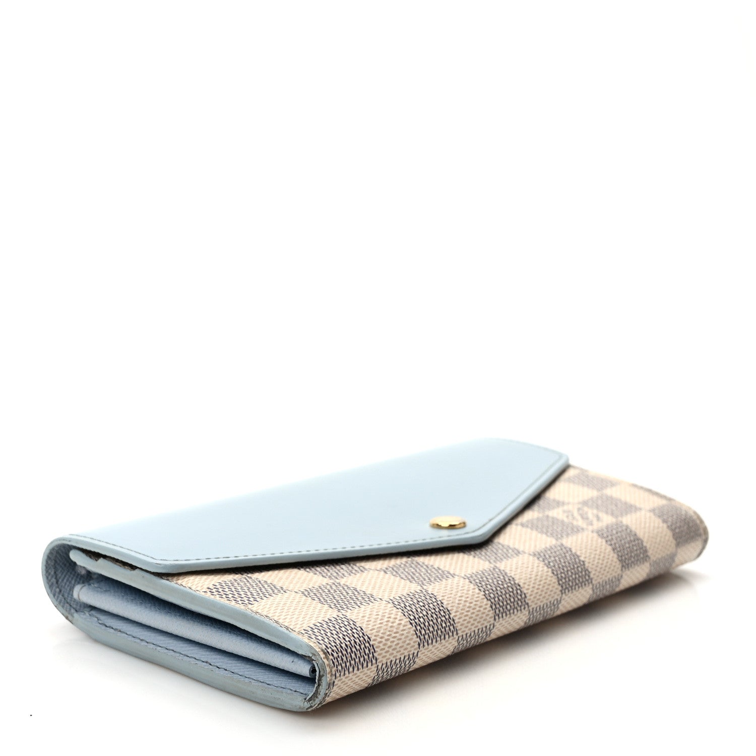 Louis Vuitton Damier Azur Sarah Wallet NM Bleu Olympe 4 of 6