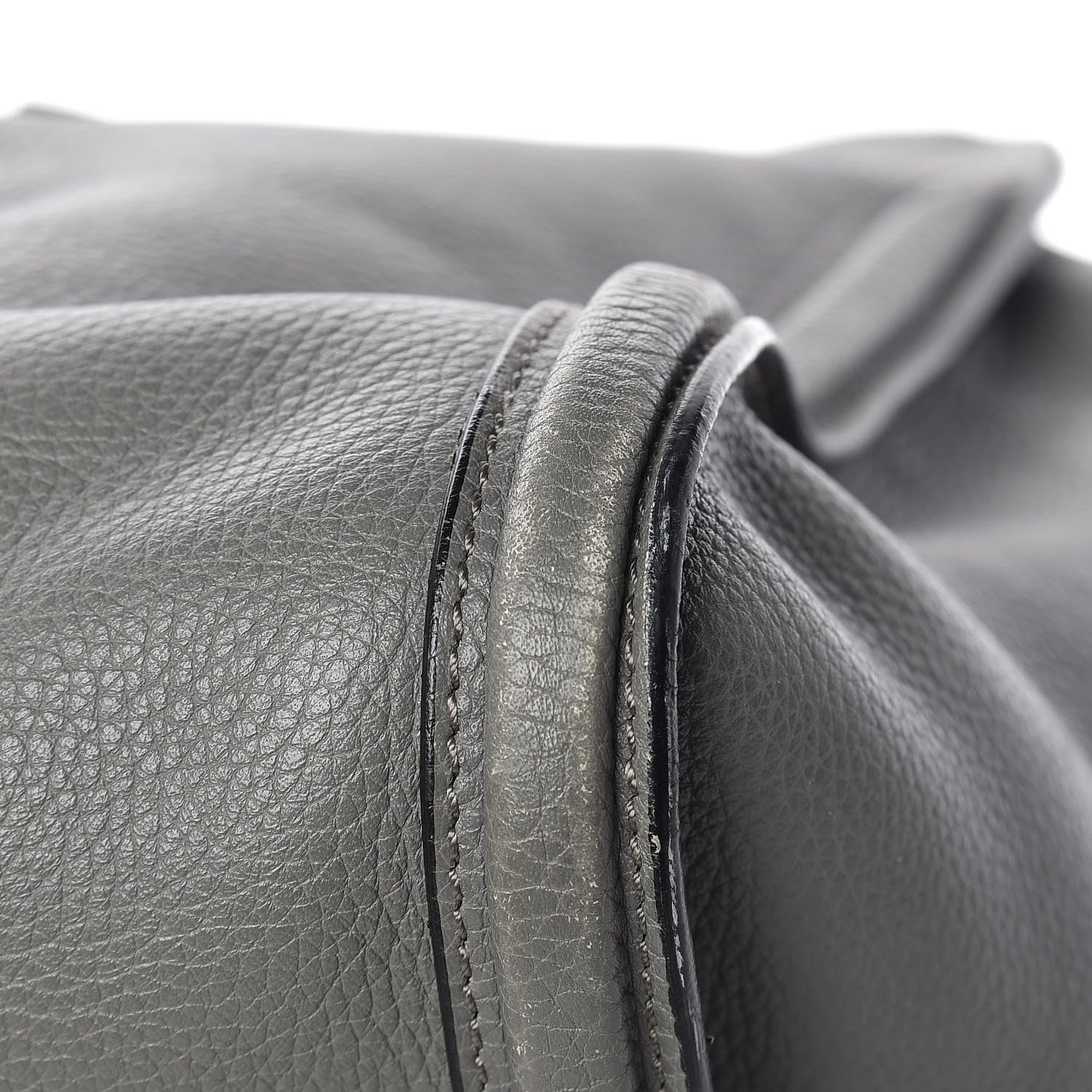 Alexander McQueen Pebbled Calfskin Large Skull Padlock Zip Around Tote Dark Grey 11 of 27