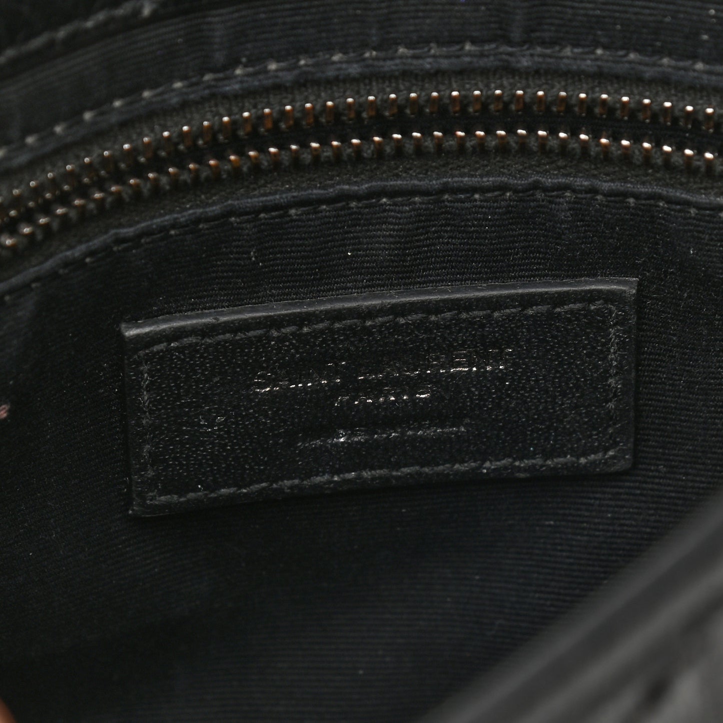 Crinkled Calfskin Matelasse Monogram Niki Chain Wallet Black