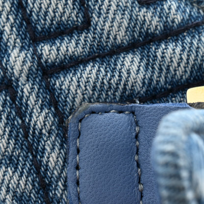 Fendi Denim Jacquard FF Womens Fendi Feel Buckled Mules 36.5 Blue 9 of 10