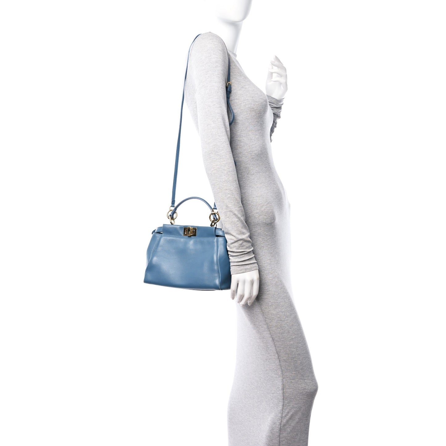 Nappa Mini Peekaboo Iconic Satchel Blue