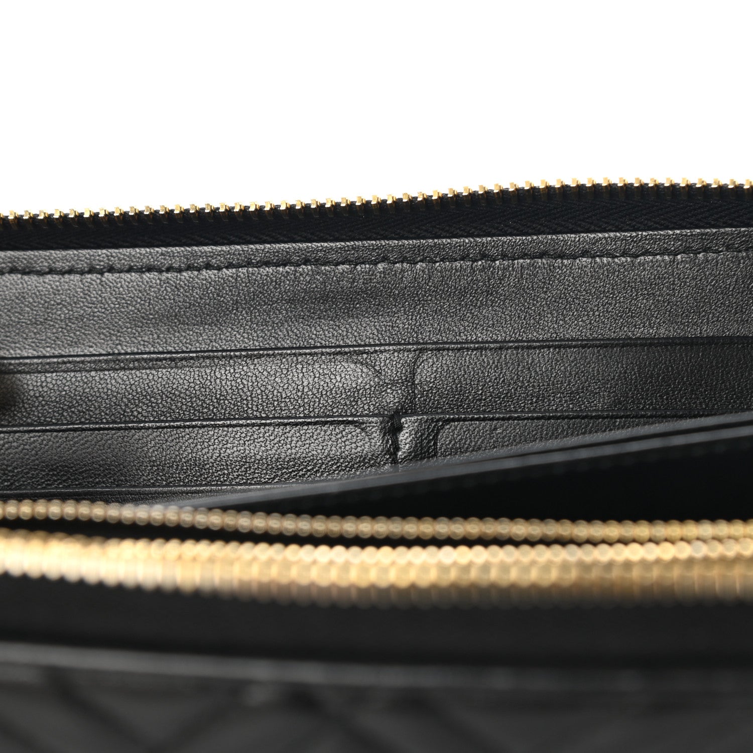 Prada Nappa Impunture Zip Around Wallet Black 10 of 13