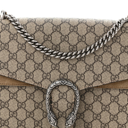Gucci GG Supreme Monogram Medium Dionysus Shoulder Bag Taupe 8 of 10