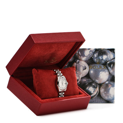 Rolex Stainless Steel 18K White Gold 26mm Oyster Perpetual Datejust Watch Silver 79174 5 of 5