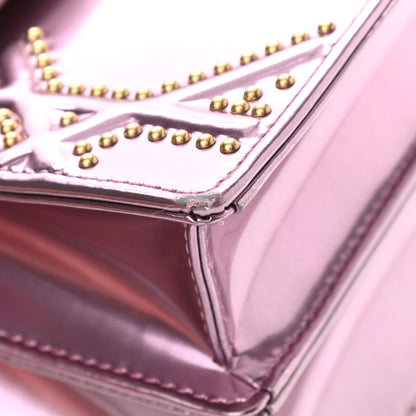 Christian Dior Metallic Calfskin Studded Vertical Diorama Pink 14 of 14