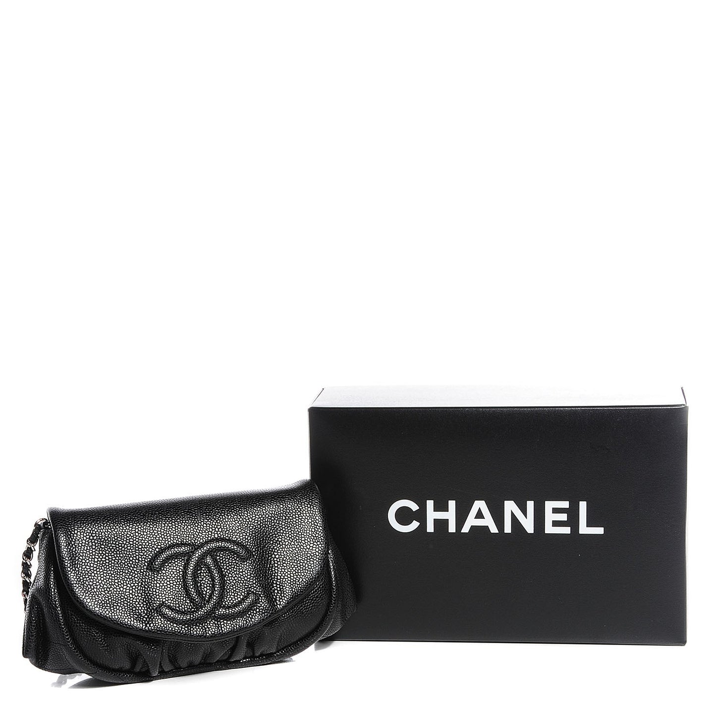 Caviar Half Moon Wallet On Chain WOC Black