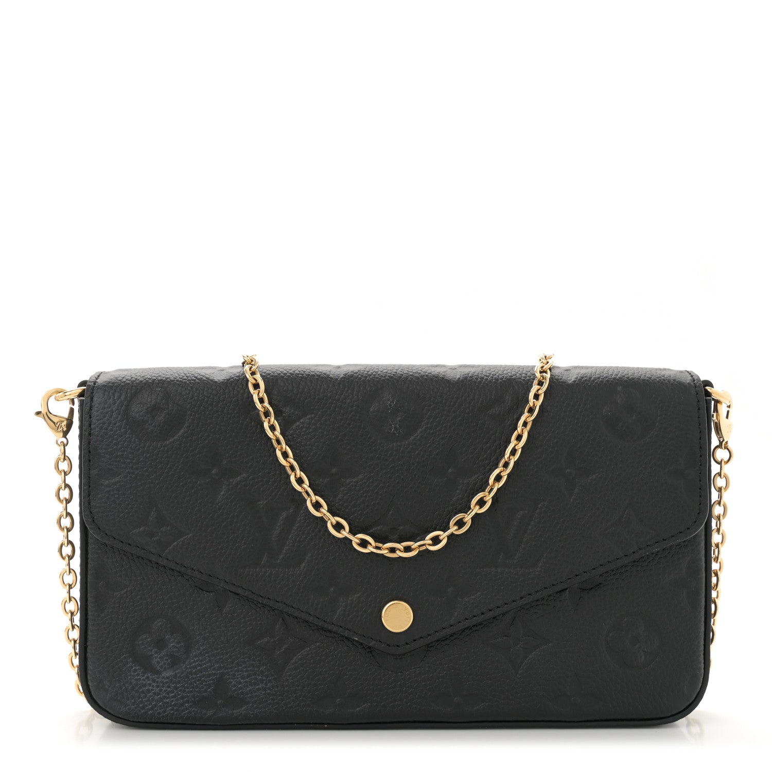Louis Vuitton Empreinte Pochette Felicie Chain Wallet Black 1 of 12