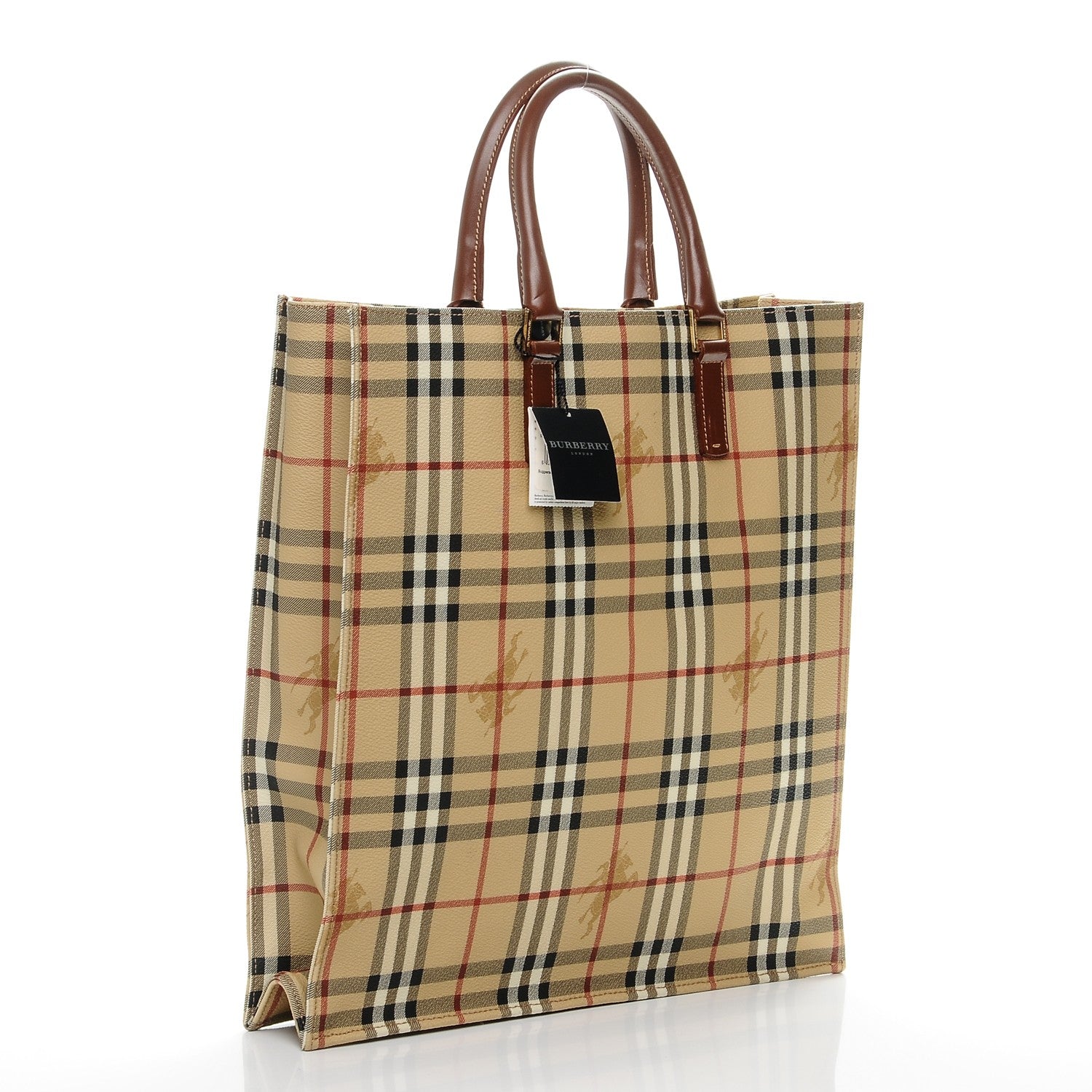 Burberry Haymarket Check Portrait Tote 3 of 7