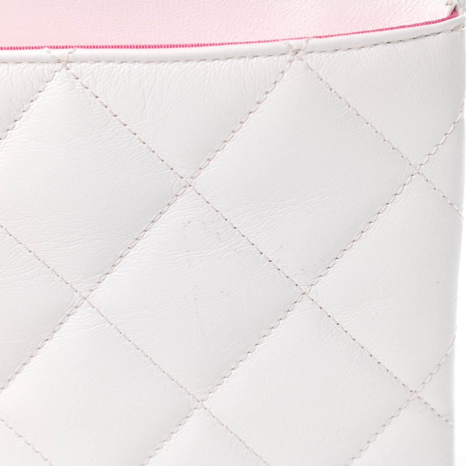 Chanel Goatskin Quilted Timeless CC Clutch White 8 of 9