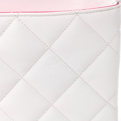 Chanel Goatskin Quilted Timeless CC Clutch White 8 of 9