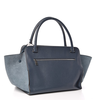Celine Drummed Calfskin Suede Double Zip Trapeze Orage 3 of 11