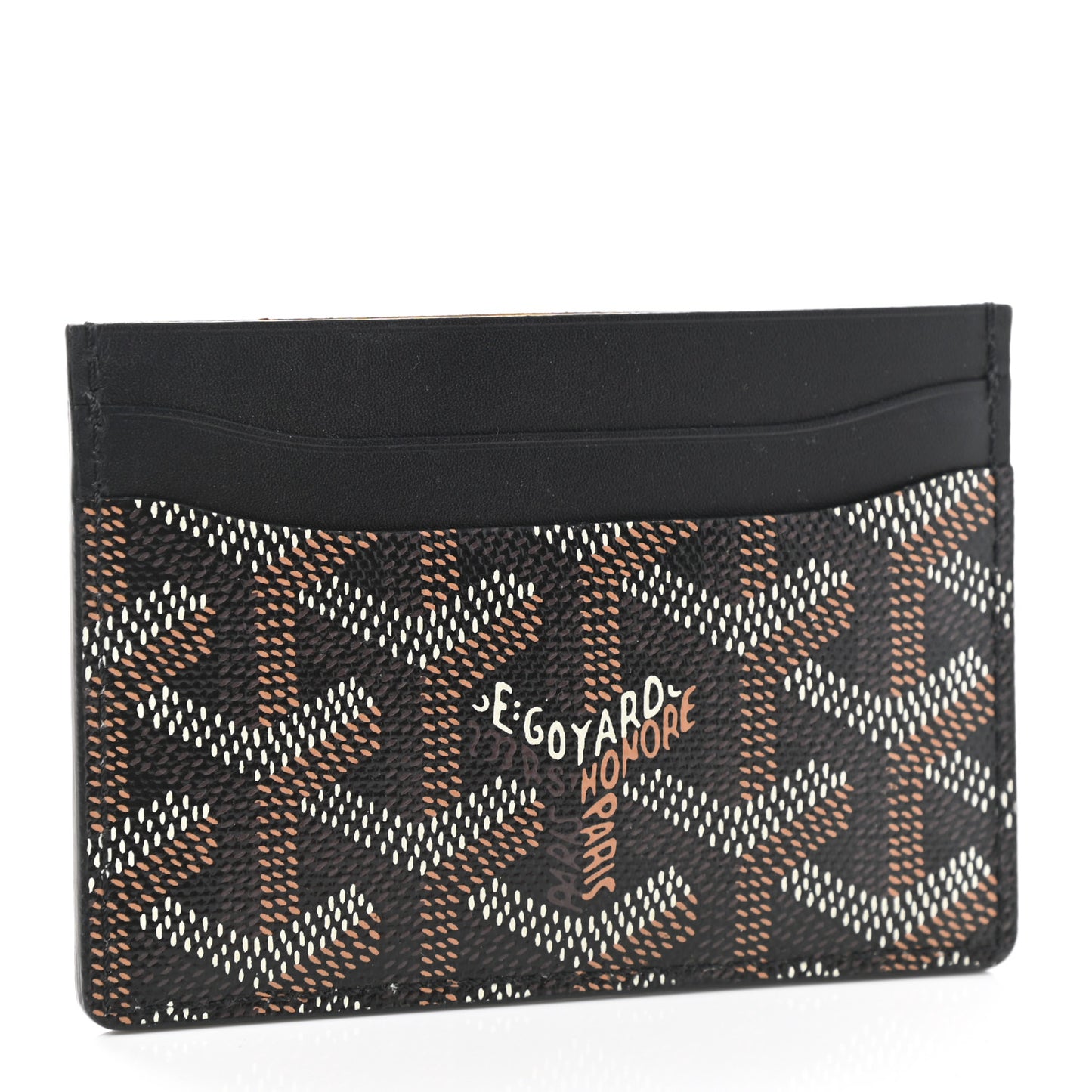 Goyardine Saint Sulpice Card Holder Black