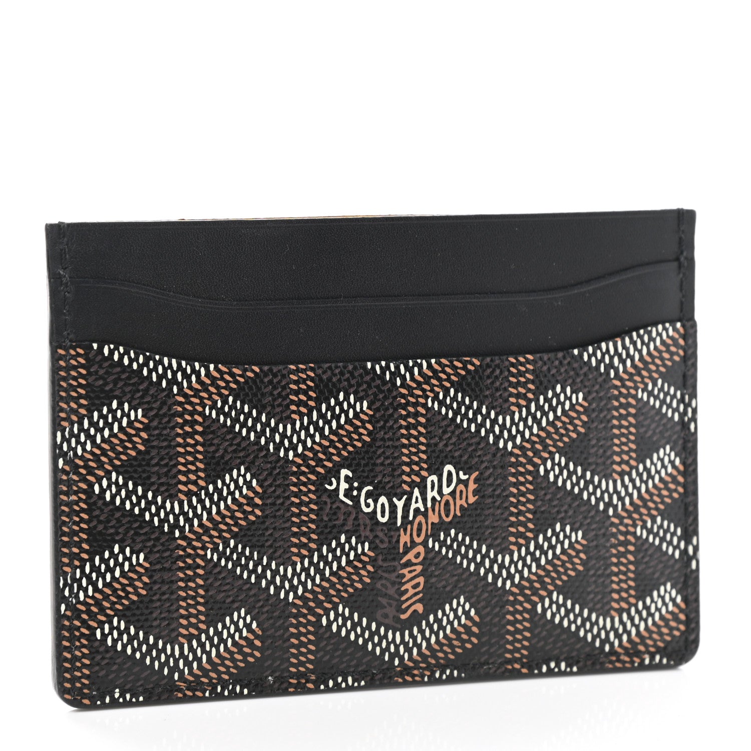 Goyard Goyardine Saint Sulpice Card Holder Black 3 of 6