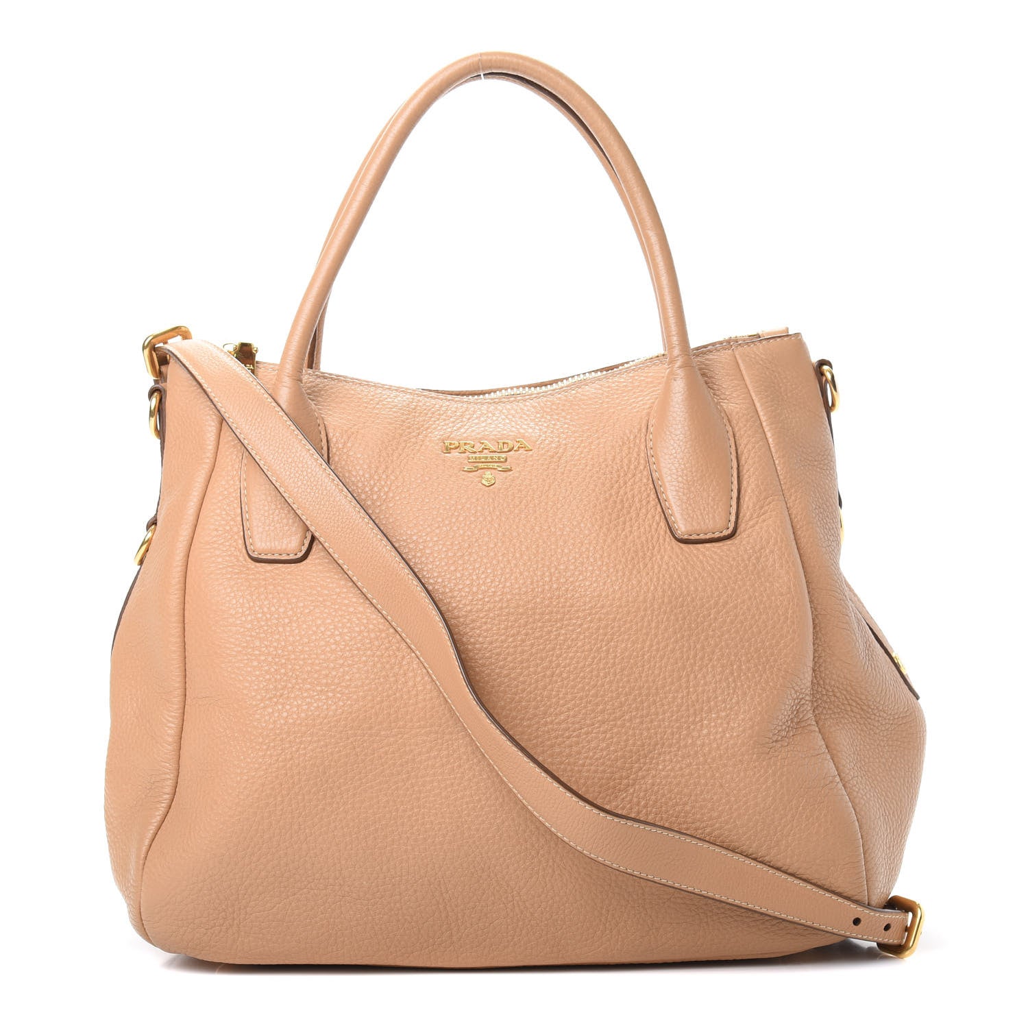 Prada Vitello Daino Shopping Tote Sughero 1 of 13