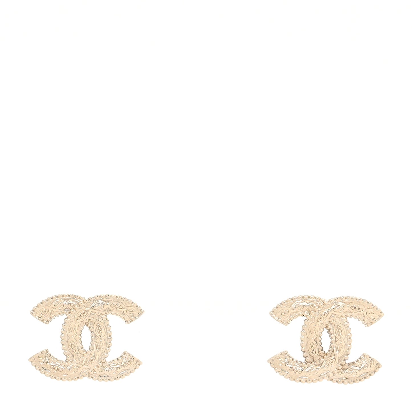 Metal CC Earrings Gold