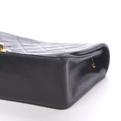 Chanel Lambskin Quilted Medium Single Flap Black 10 of 12