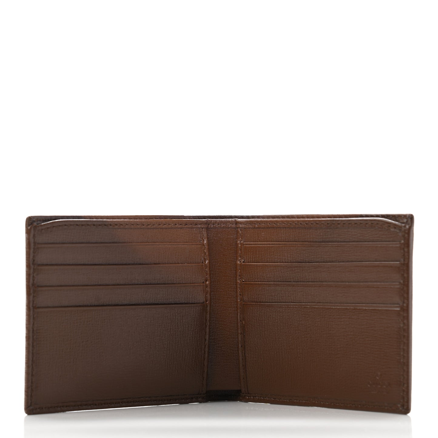 GG Supreme Monogram Azalea Calfskin Fake/Not Bi-Fold Wallet Beige Ebony Brown Sugar