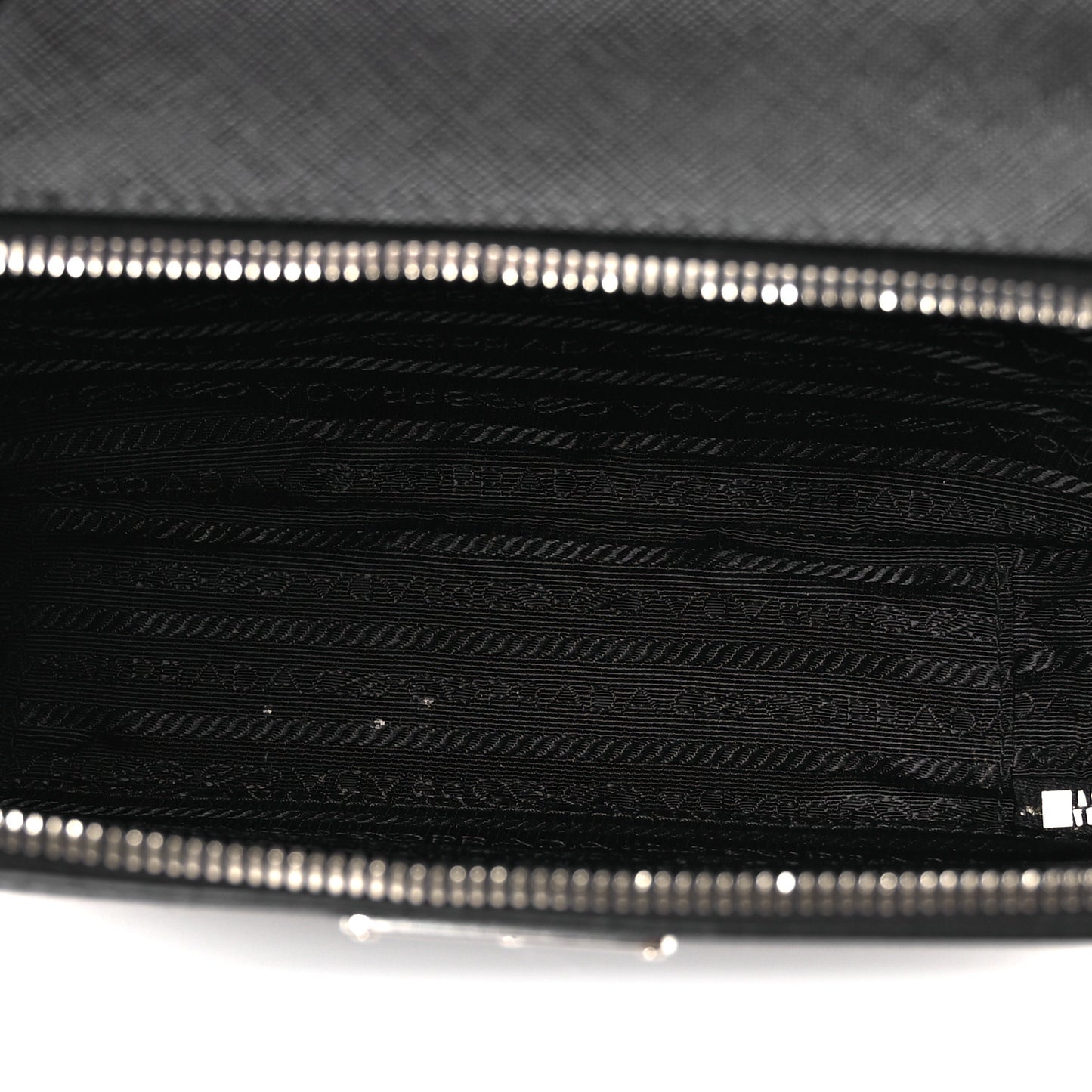 Saffiano Travel Medium Brique Crossbody Bag Black