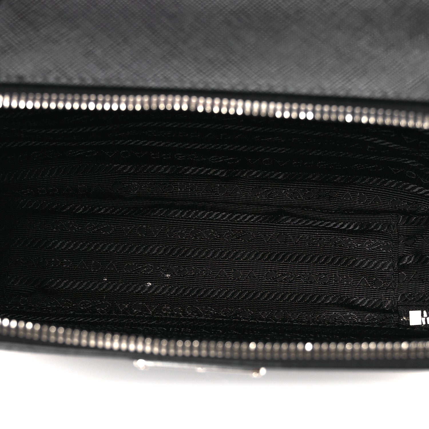 Prada Saffiano Travel Medium Brique Crossbody Bag Black 5 of 13