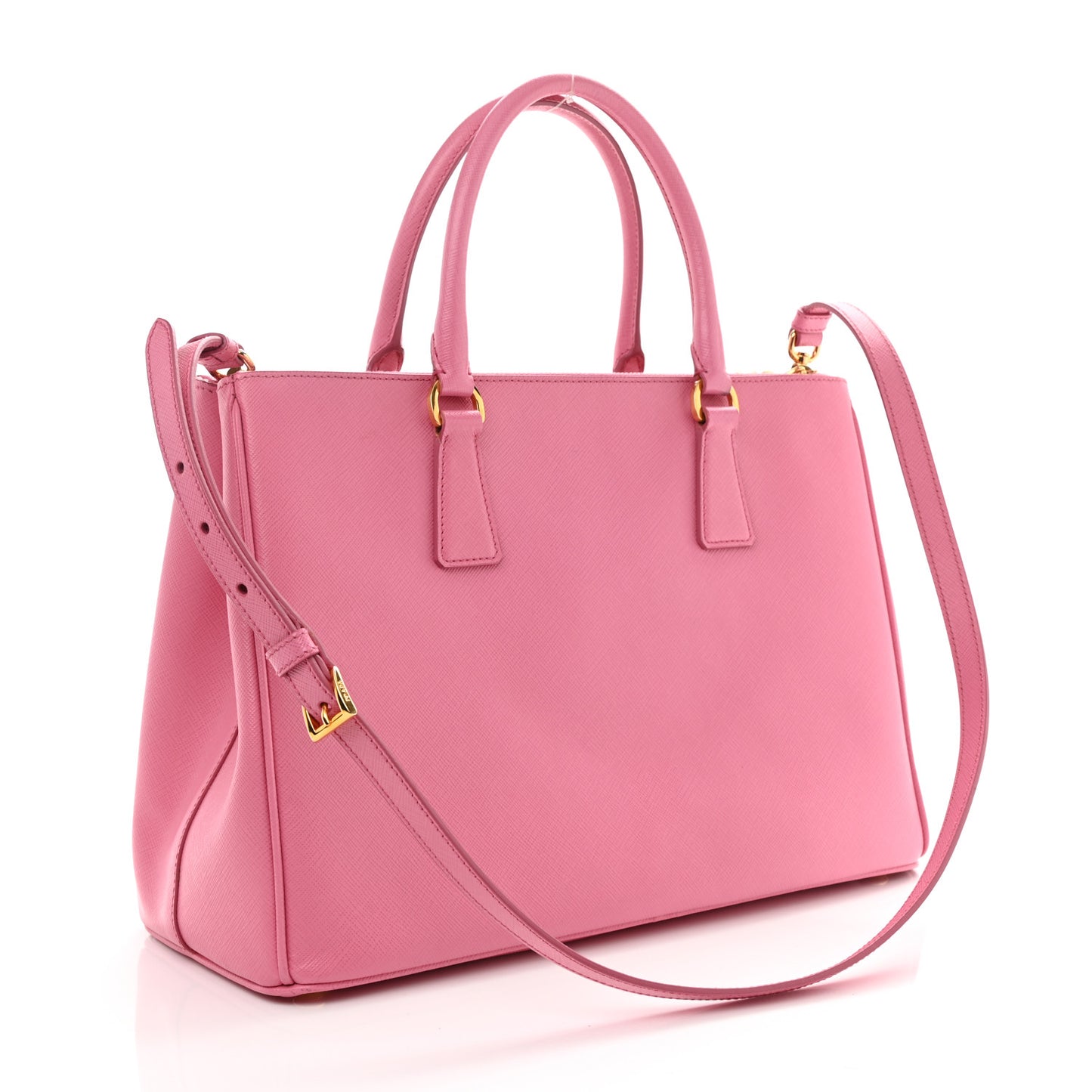 Saffiano Medium Galleria Double Zip Tote Geranio