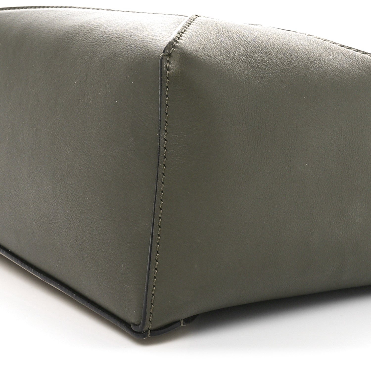 Loewe Calfskin Small Puzzle Edge Bag Laurel Green Light Oat 9 of 10
