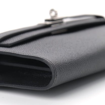 Hermes Epsom Kelly Wallet To Go Black 8 of 10