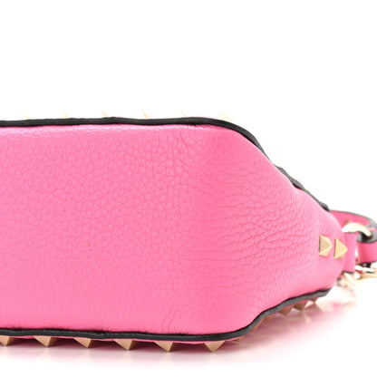 Valentino Garavani Pebbled Calfskin Small Rockstud Flip Lock Shoulder Bag Dawn Pink 9 of 9