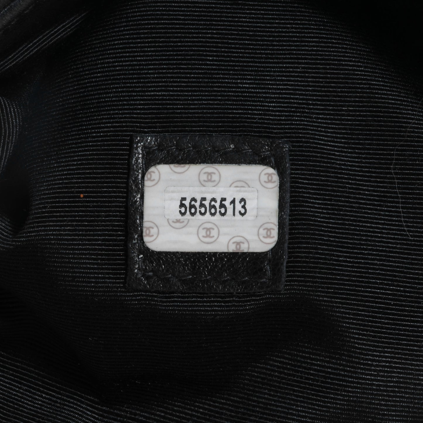 Lambskin Small CC Stitched Tote Black