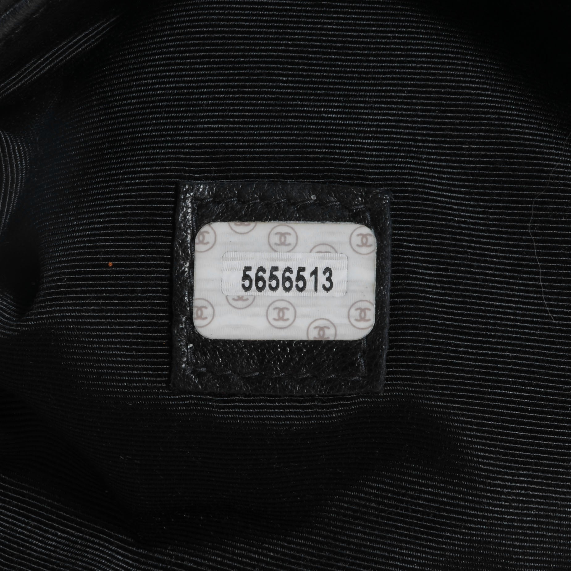 Chanel Lambskin Small CC Stitched Tote Black 7 of 7