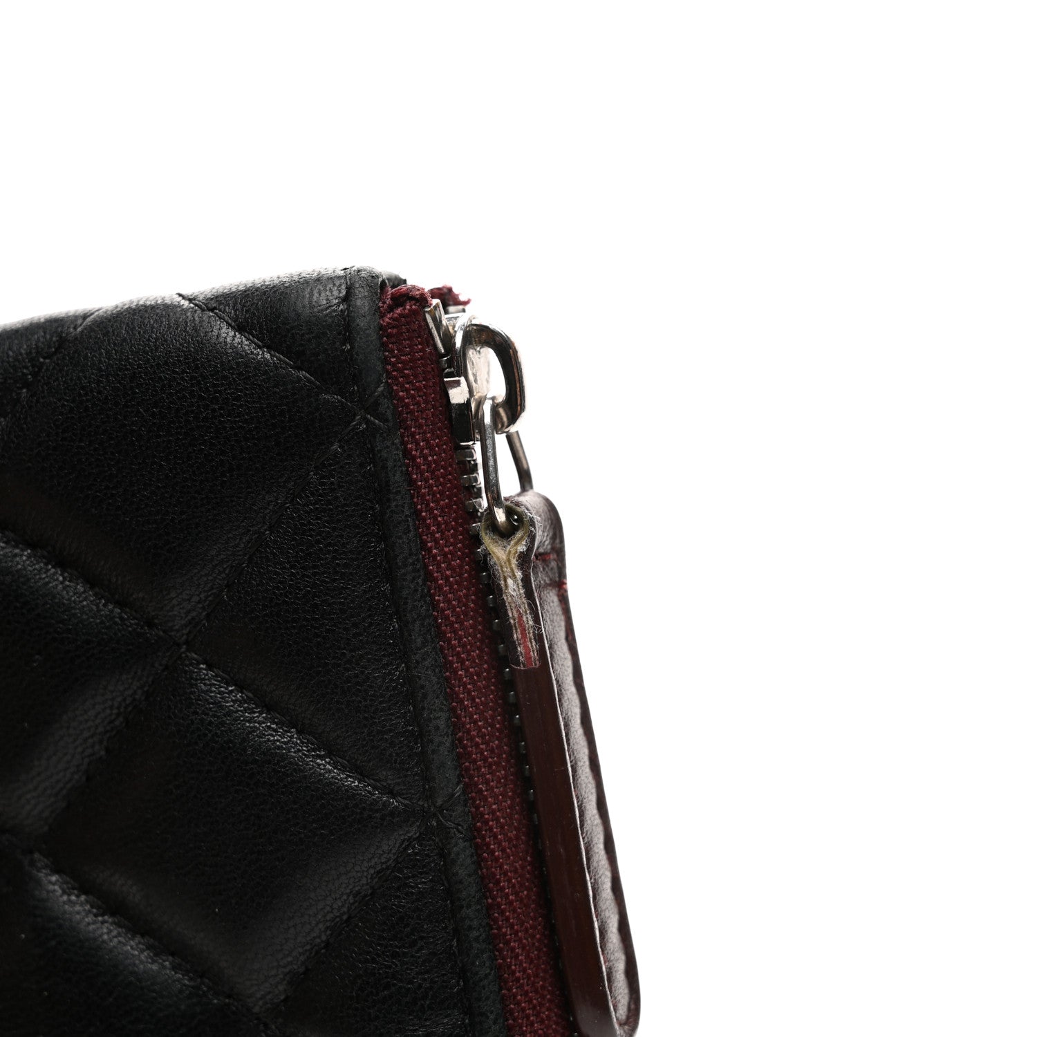 Chanel Lambskin Quilted Small Cosmetic Case Black 8 of 8