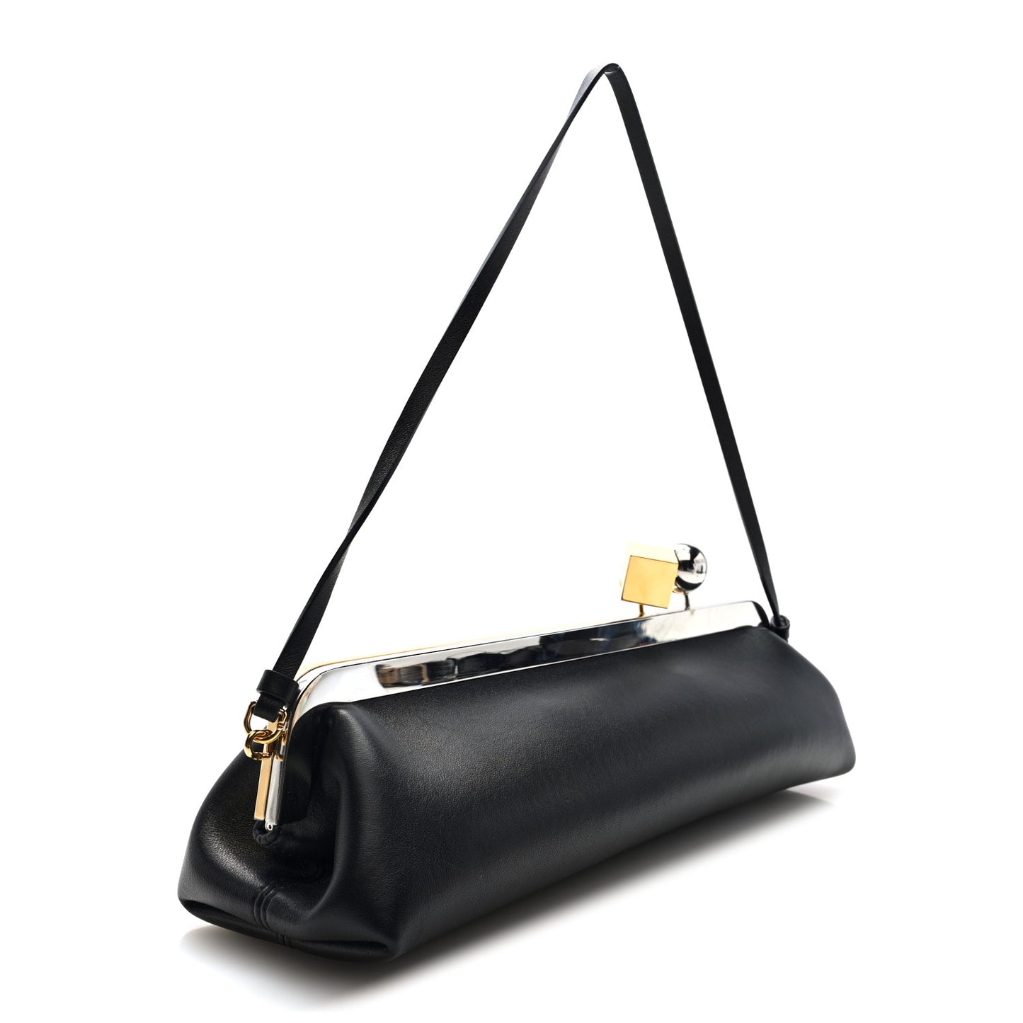 Lambskin La Pochette Salon Clutch Black