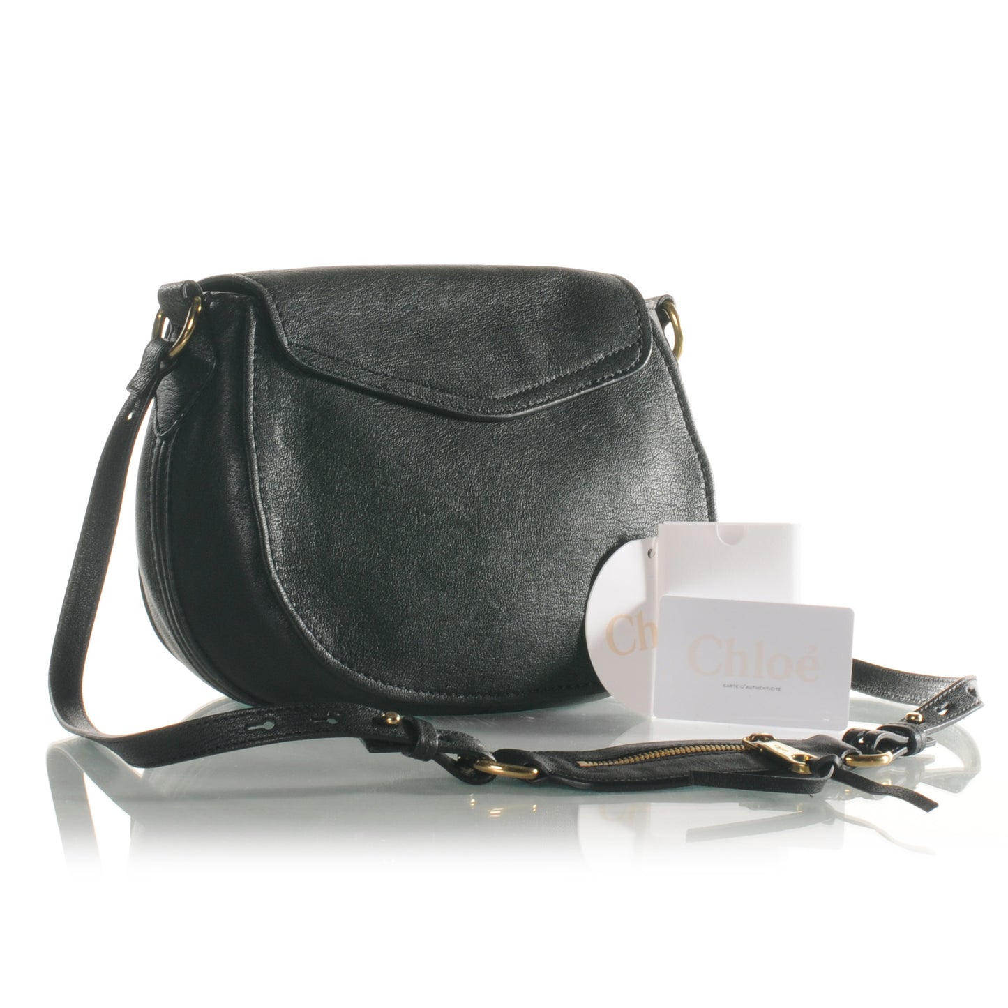 Calfskin Elsie Crossbody Bag Black