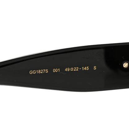 Gucci Acetate Cat Eye GG Marmont Logo Sunglasses GG1827S Black 5 of 9