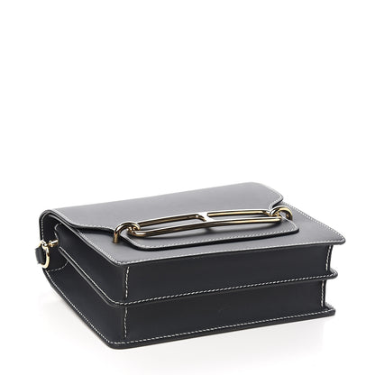 Hermes Veau Sombrero Sac Roulis 23 Bleu Obscur 3 of 9