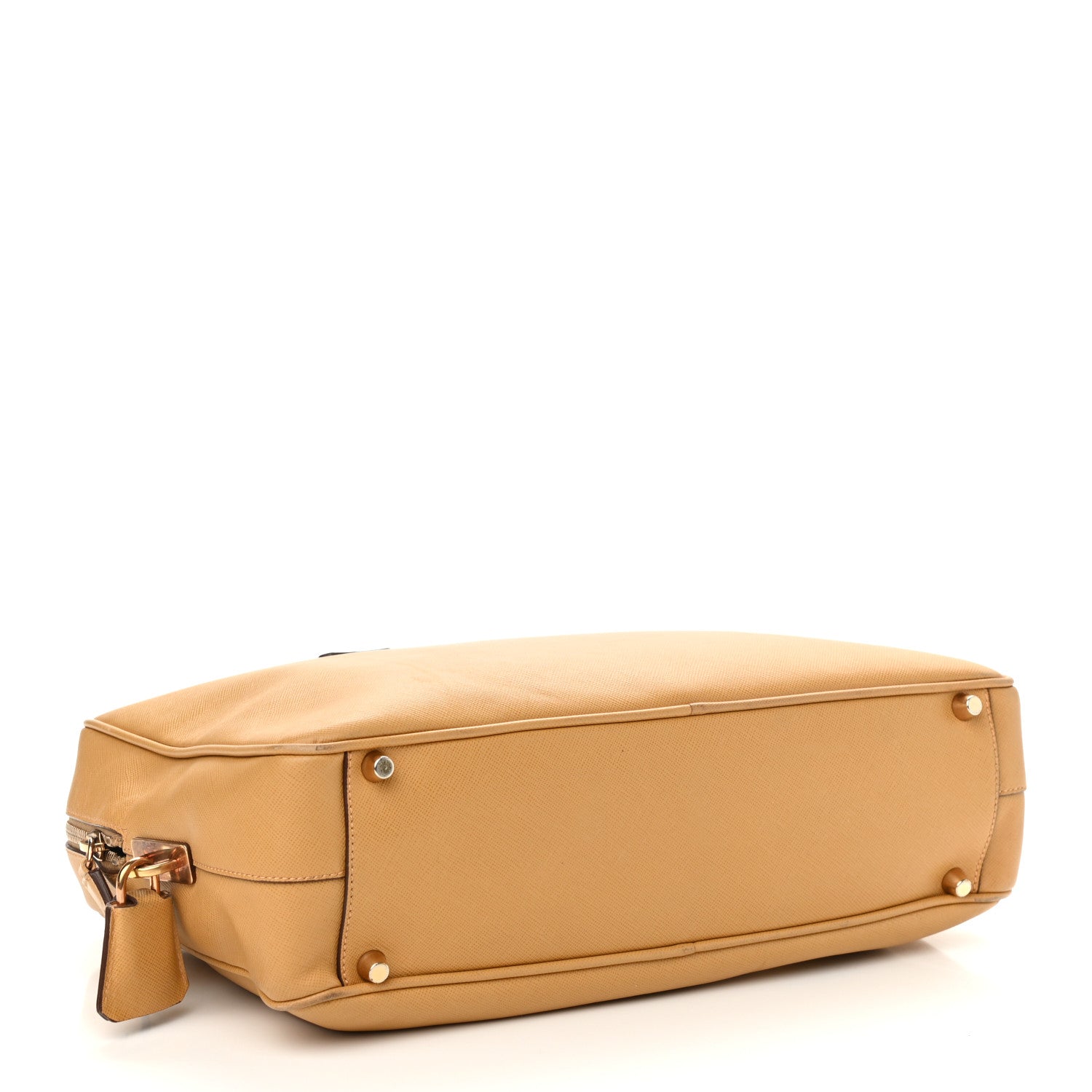 Prada Saffiano Lux Bowler Caramel 4 of 17