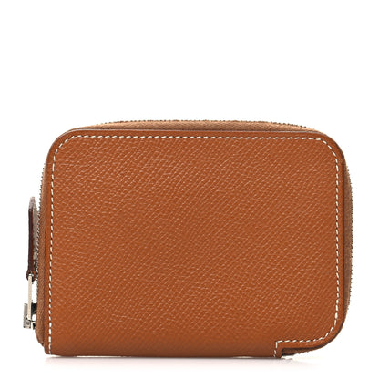 Hermes Epsom Azap Mini Wallet Gold 1 of 8