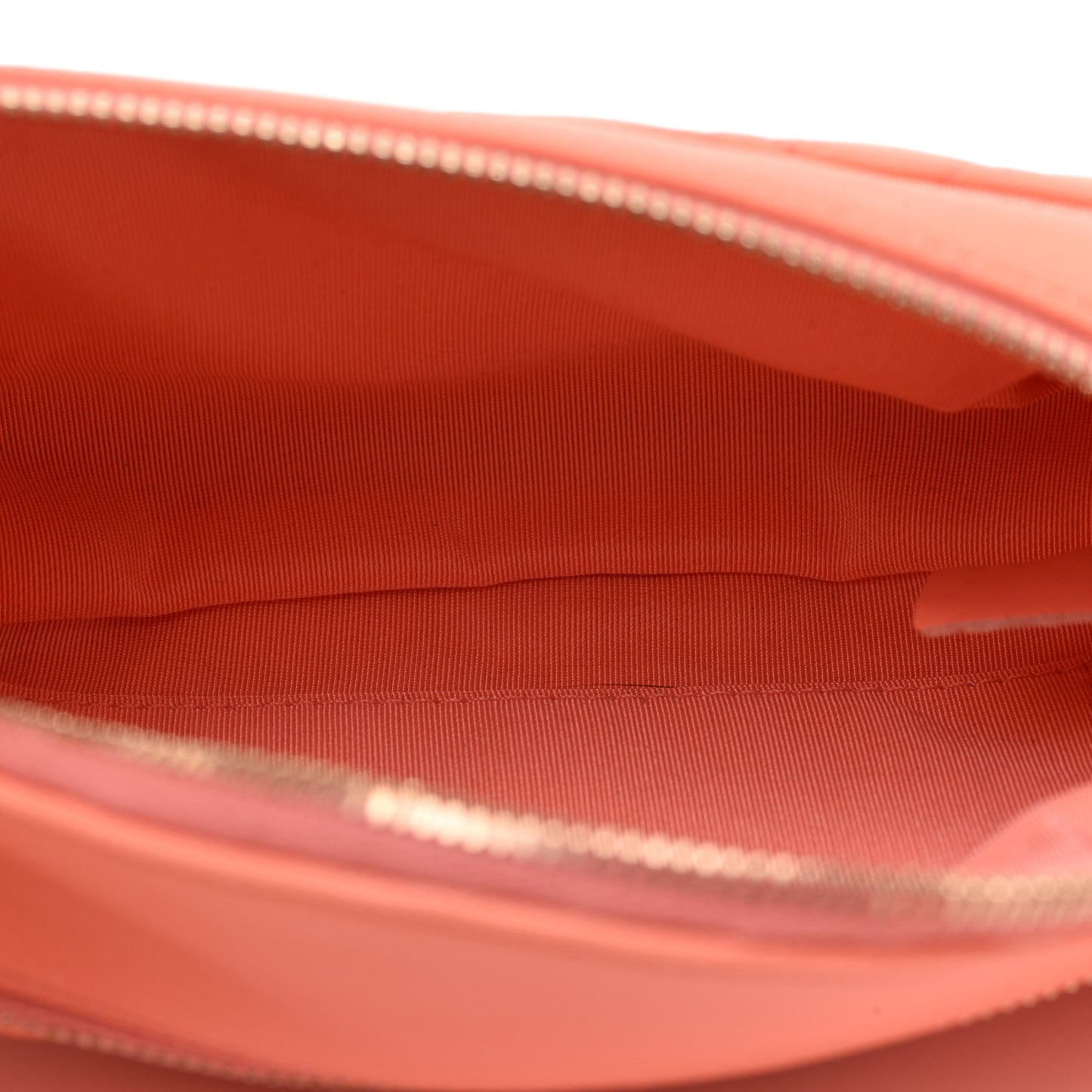 Lambskin Quilted Bi Waist Bag Fanny Pack Orange