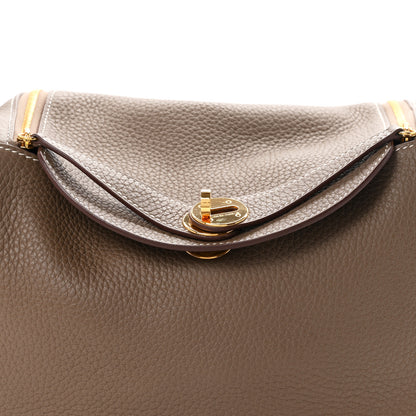Hermes Taurillon Clemence Lindy 26 Etoupe 8 of 12