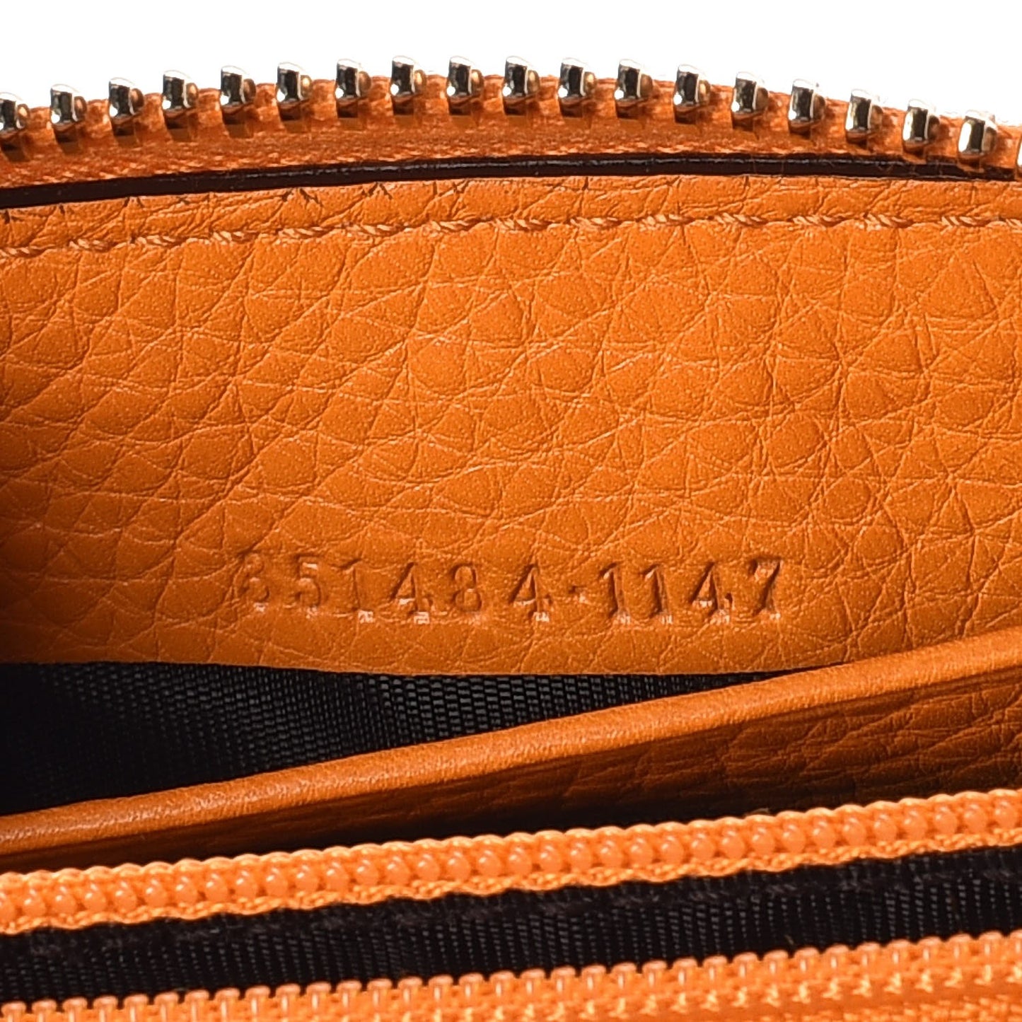 Pebbled Calfskin Soho Compact Disco Zip Around Wallet Curcuma