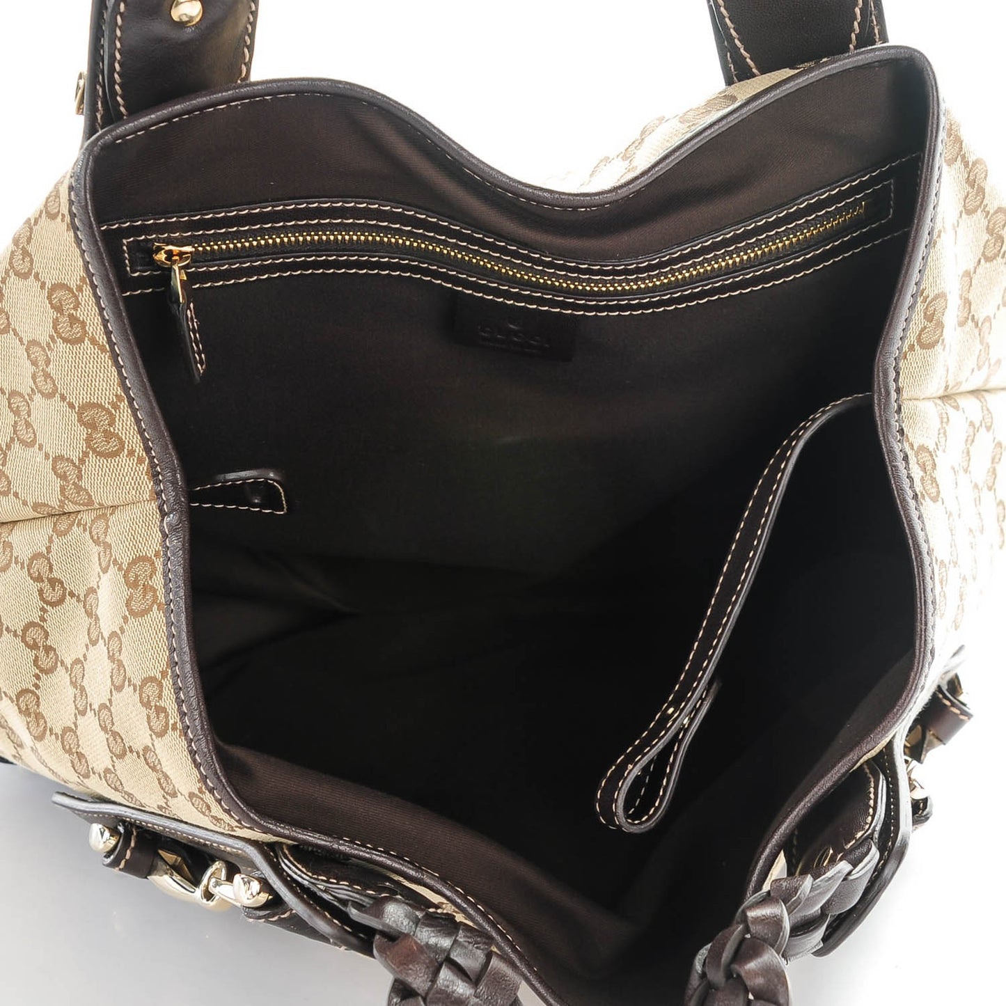 Monogram Small Pelham Shoulder Bag Dark Brown
