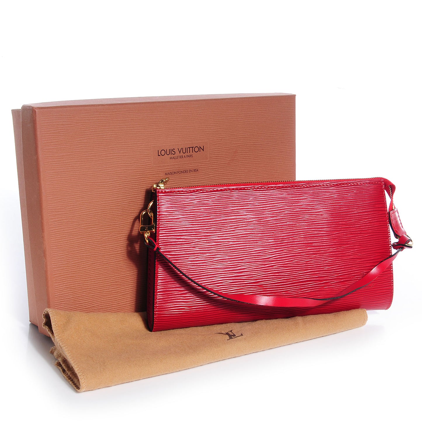 Epi Pochette Accessories 24 Rouge