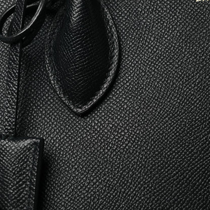 Balenciaga Signature Grained Calfskin Logo M Ville Top Handle Bag Black 11 of 17