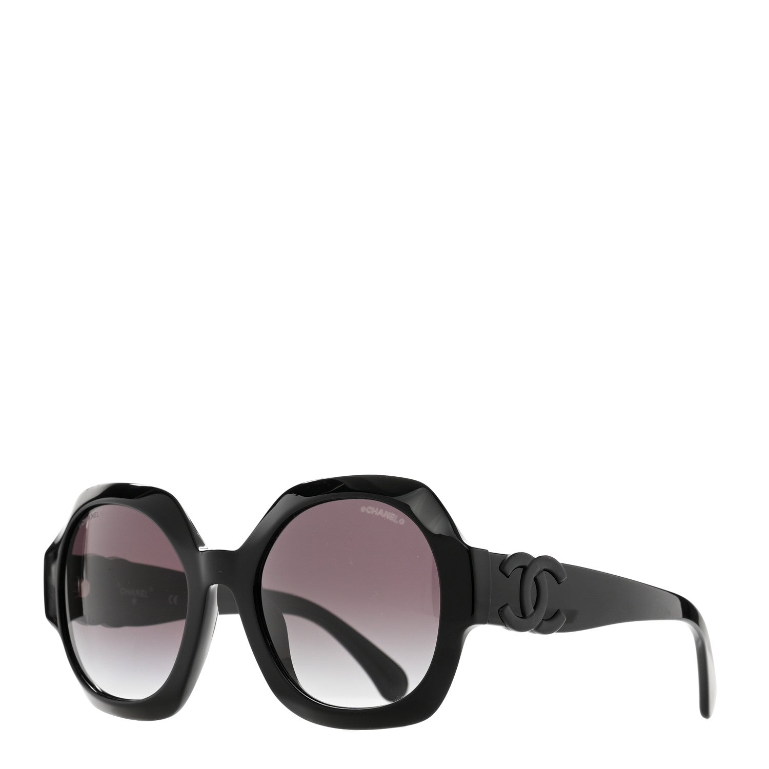Chanel Acetate CC Sunglasses 71393A Black 1 of 6