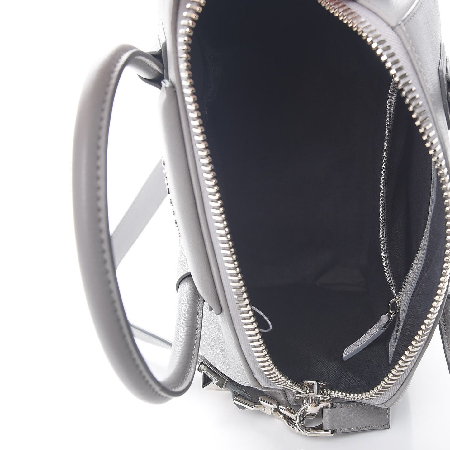 Sugar Goatskin Small Antigona Pearl Grey