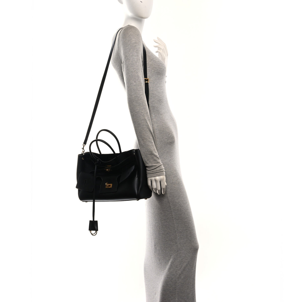 Smooth Calfskin Small Bel Air Carry All Bag  Black