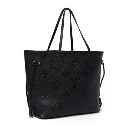 Louis Vuitton Empreinte Monogram Giant Neverfull MM Black 4 of 9