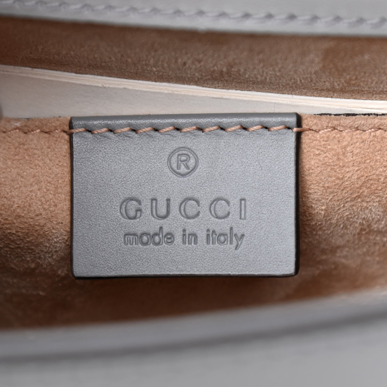 Gucci Calfskin Mini Sylvie Chain Shoulder Bag Deep Grey 6 of 9
